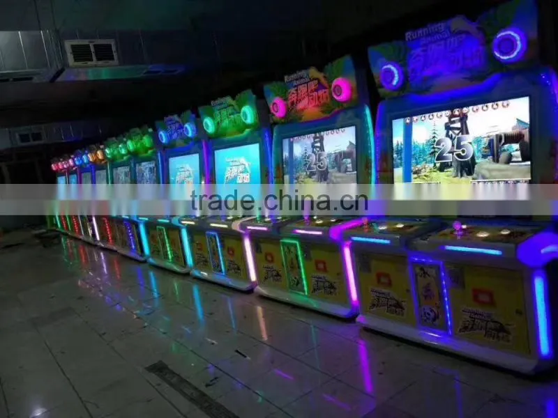 Most popular coin operated running aanimal redemption ticket game machine for sale