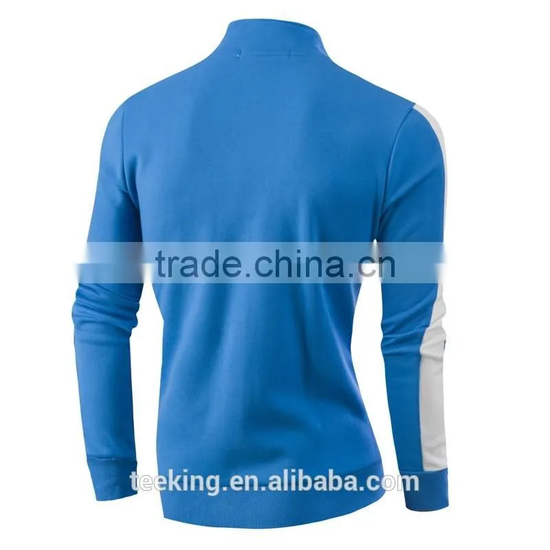 Custom men's 65%cotton 35%polyester fleece outdoor jacket