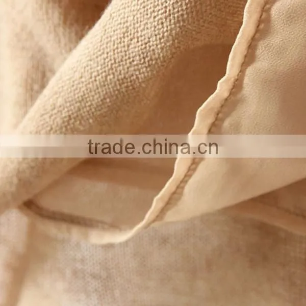 2015 lastest fashional ladies' asymmetrical design fat blouse with long sleeves and round neck