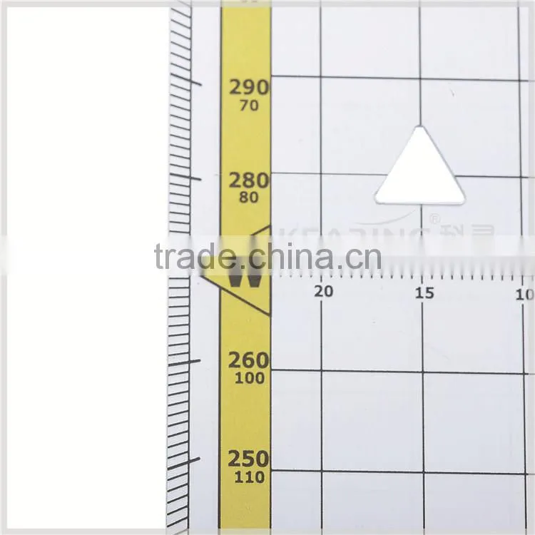Transponder codes Square protractor Set,measure a distance Square Set, Black color printing#KPP-6