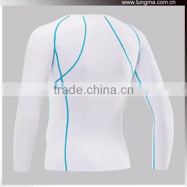 Mens Custom Compression Wear,Heatgear Quick Dry Nylon Lycra Rash Guards