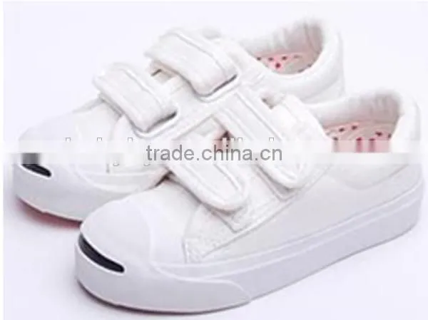 wholesale kid white canvas shoes
