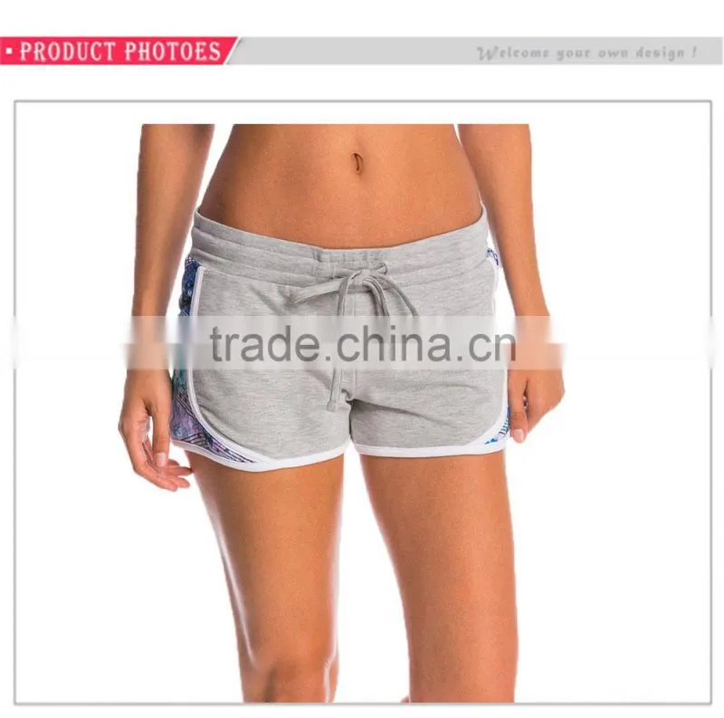 Factory Wholesale Custom Fashion Beach Breathable Plain Ladies Shorts