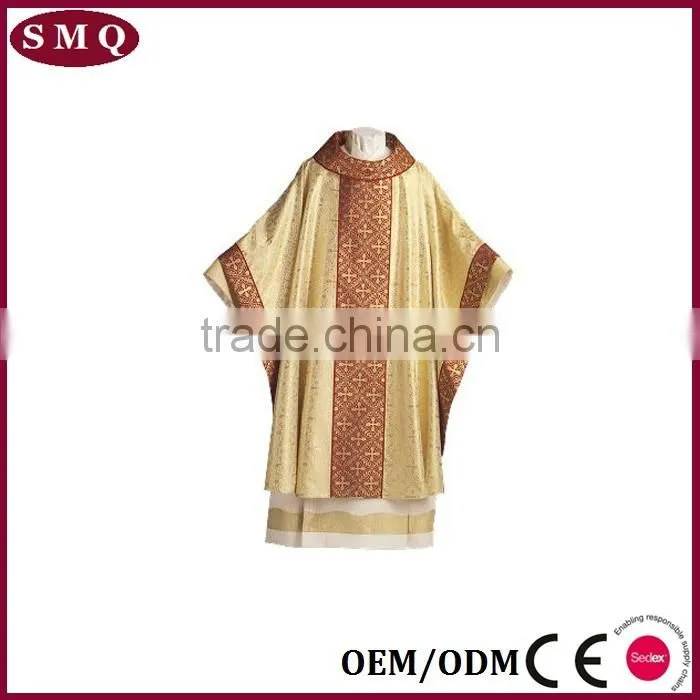 2017 factory catholic jacquard wholesale embroidery chasuble