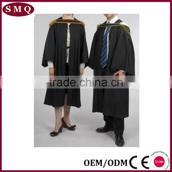 Hot sale academic regalia graduation cap and gown