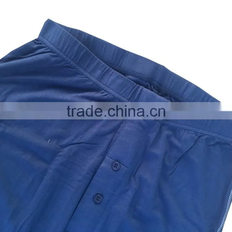 Factory direct sale bamboo men's long johns underwear suit