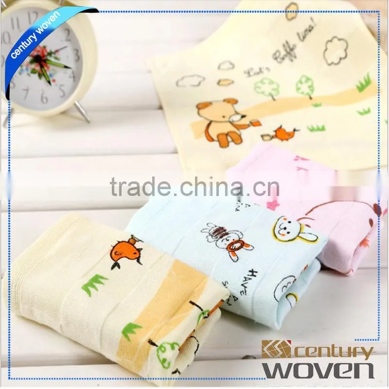 Kids cartoon design hand towels