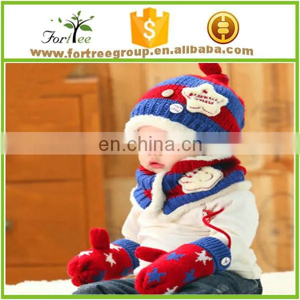 knitting scarf and hat set for baby lovely bear scarves baby hat