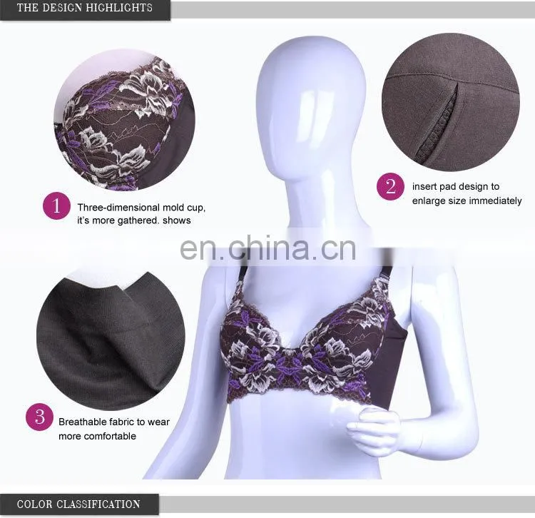 Top Sale One Piece Purple Breathable molded bra cup