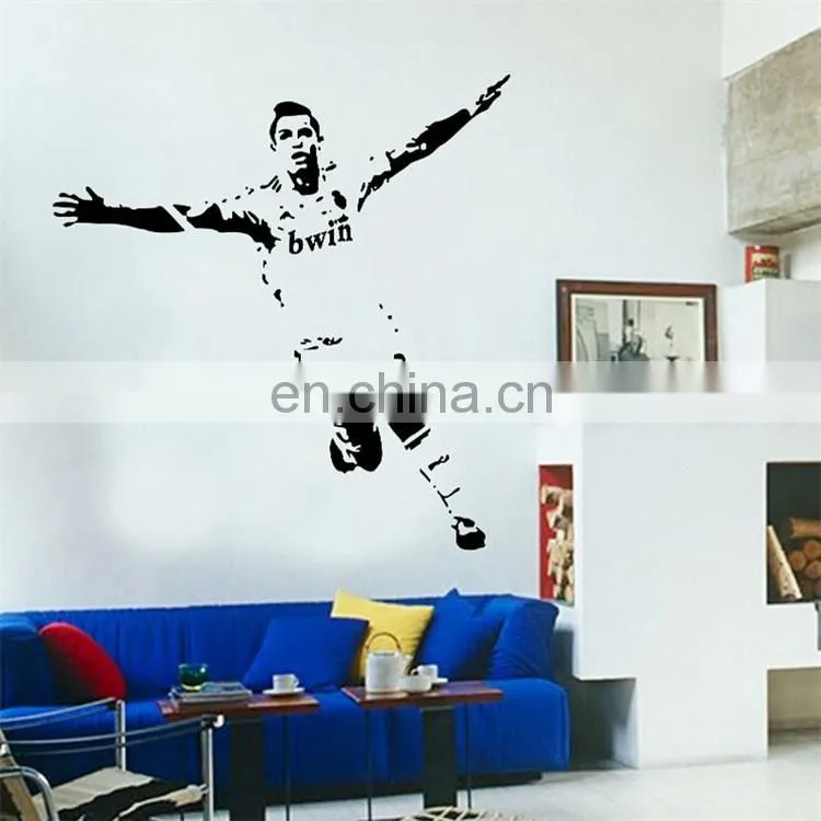 Football player C Ronaldo Removable Creative Sticker Home Decor