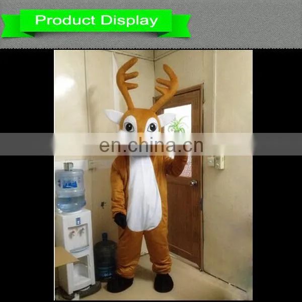 S M L XL XXL sizes adults Lovely plush xmas reindeer costume for sale