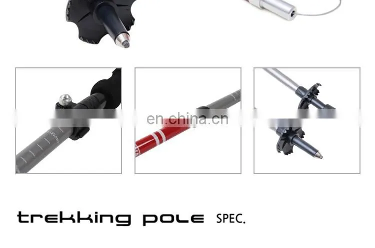 PandaBear 5 Sections Lightweight Carbon Fiber Folding walking stick