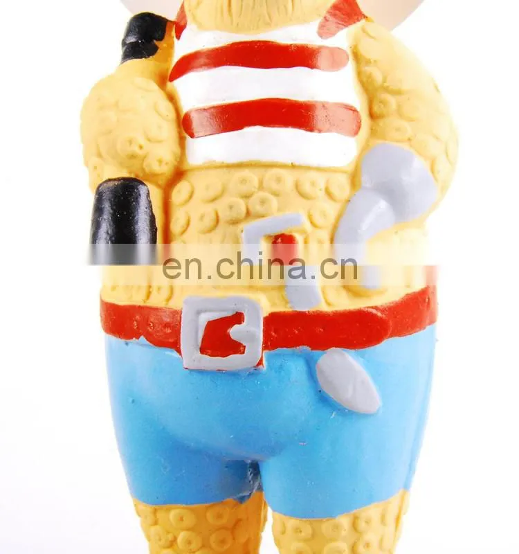 Pirate chicken w/cotton,latex Pet toy/Dog toy