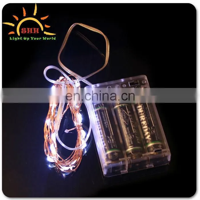 Snowflake battery operated light up led string lights with different shape