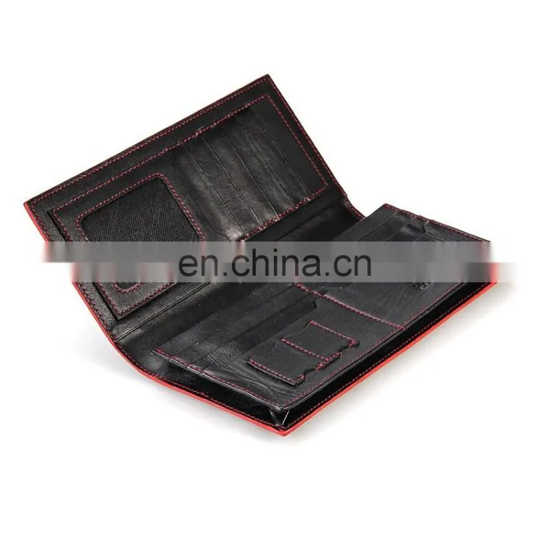 New Promotional Good Quality Human Genuine Leather Wallet Men with Logo