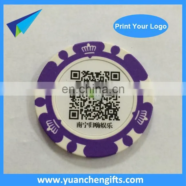 Personalized Design Golf Plastic Poker Chip Ball Markers For Golfer Gifts