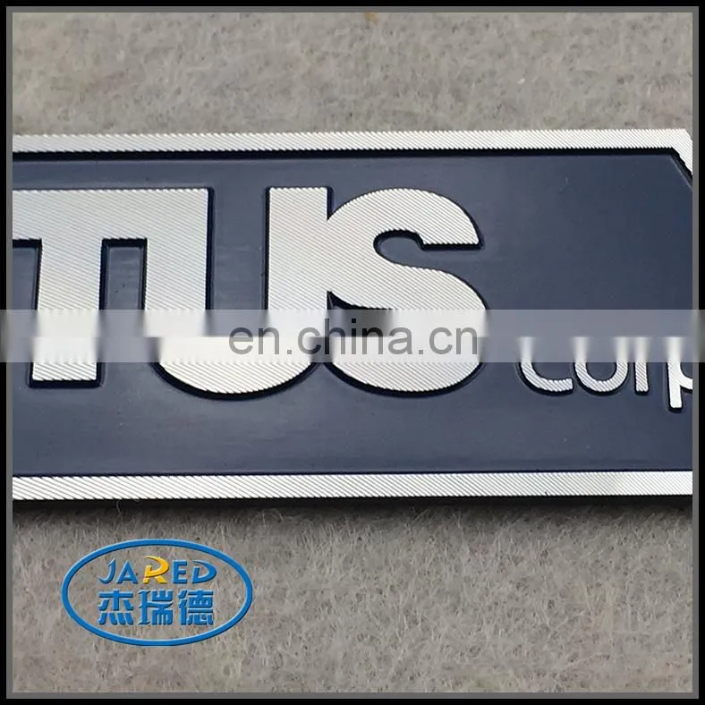 High Qualily Souvenirs Gifts and Crafts Custom Company Name Metal Embossed and Painting Aluminum Label