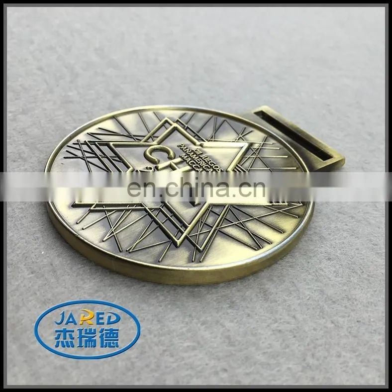 2015 Free sample plated custom metal medal/ award medal/ gold medal