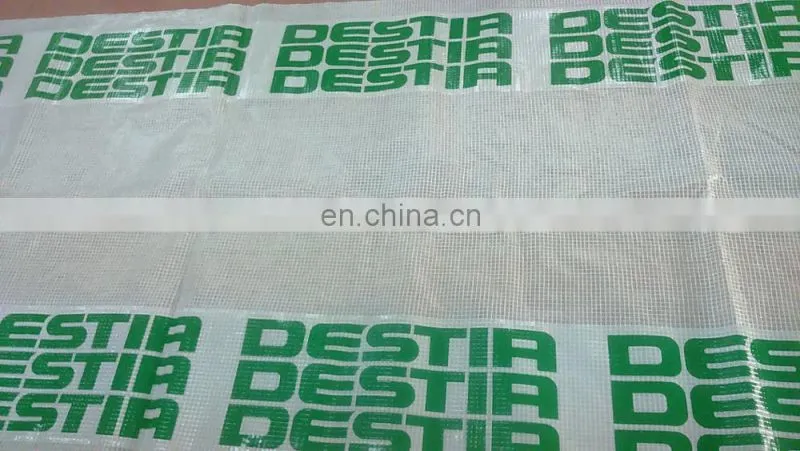 Leno Transparent Tarpaulin 150GSM with Logo Printing