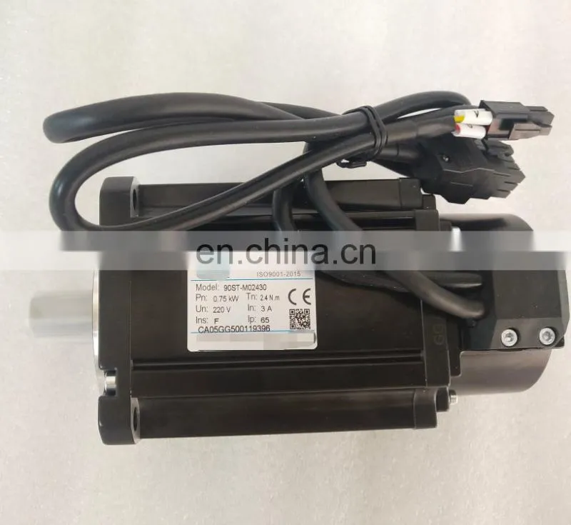 750w AC Synchronous Servo Motor 90mm Frame Size 90ST-M02430 For Molding Machine