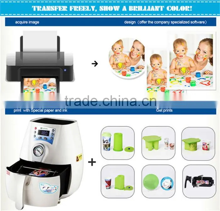 Mini Vacuum Sublimation 3D Machine