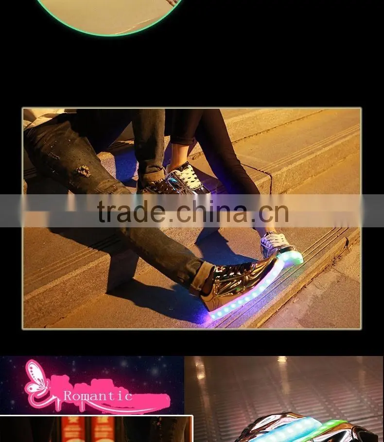 2016 Casual Luminous Shoes Led Women Fashion Simulation LED Shoes Colors