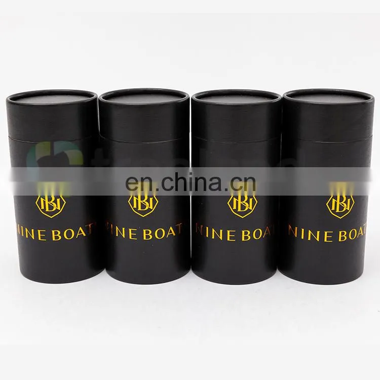 Custom Sunglasses Paper Packaging Printed Black Tube Boxes