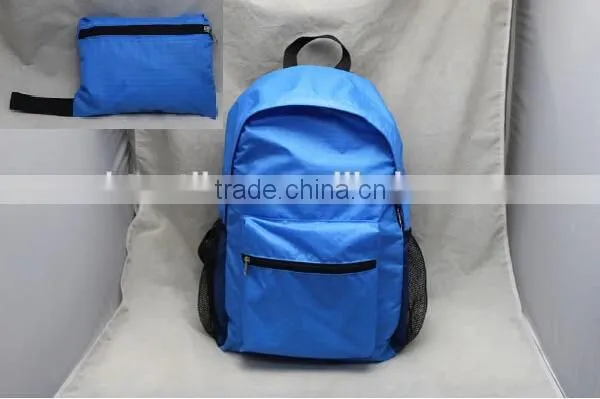 2014 Fashion Waterproof Polyester Foldable Hiking Backpack