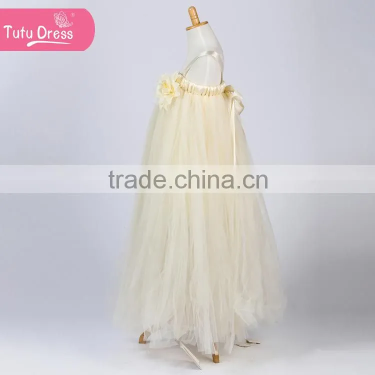 2016 beautiful handmade dresses for girls fashion girls puffy dresses for kids