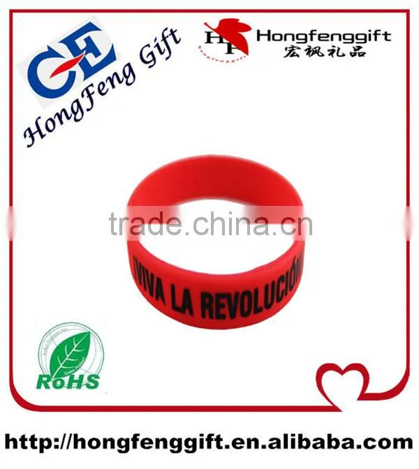 Custom Debossed Beautiful Full Color Silicone Wristbands
