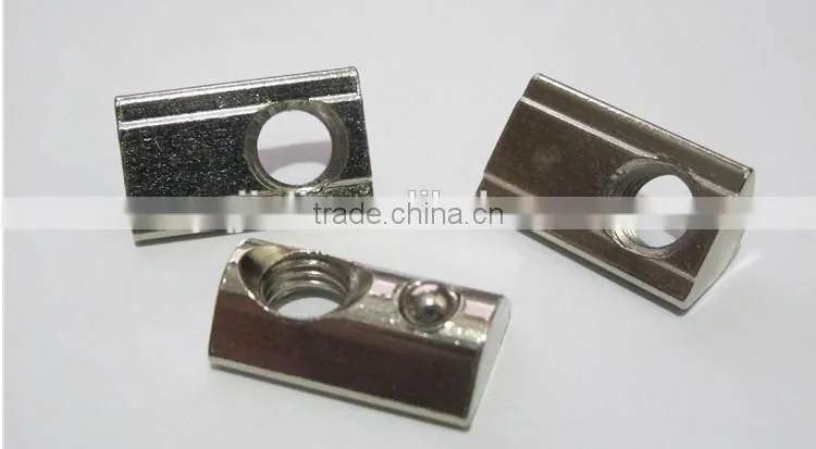m6-30 m8-30 m5-30 roll in t nuts with ball spring wheel nut t nut hexagon nut