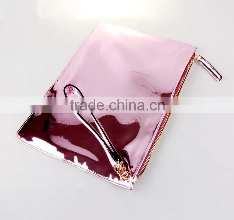 2016 New Design Fashion Lady Genuine Leather Envelope Clutch Bag
