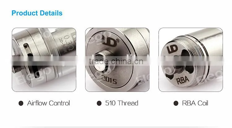 Elego Best price for UD Zephyrus Subohm tank, UD Zephyrus with 0.2ohm, 0.3ohm, 0.5ohm coils