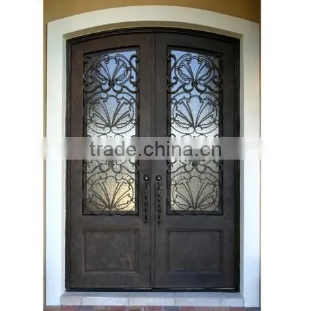 High Quality Wrought Iron Entry door