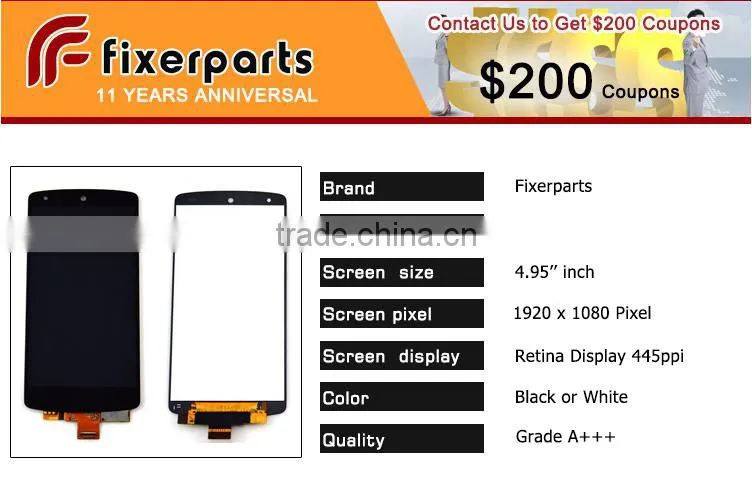 For LG Google Nexus 5 D820 D821 LCD Display Touch Screen