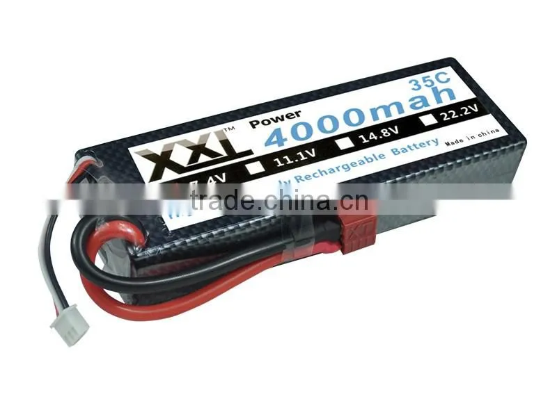 High Quality Lithium polymer battery 4000mAh 7.4V for RC Lipo Battery RC Car