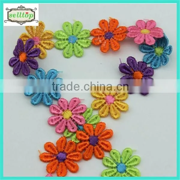 6cm satin ribbon handmade flowers for baby clothes