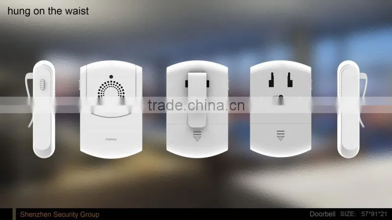 Wireless motion sensor doorbell /vibration doorbell for the deaf vibrator