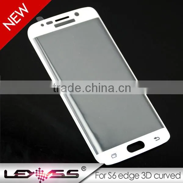 for samsung galaxy s6 edge full cover 3D curved tempered glass screen protector
