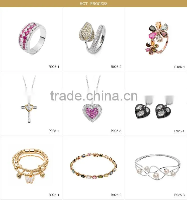 Hot Sell New goods 925 sterling silver crystal earring cuffs