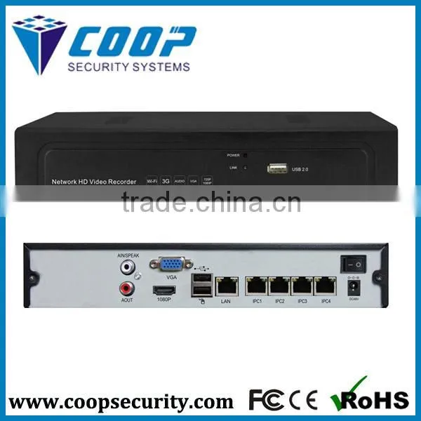 P2P Network IP gate systems video transmitter POE 8ch nvr DesKtop installation DV48