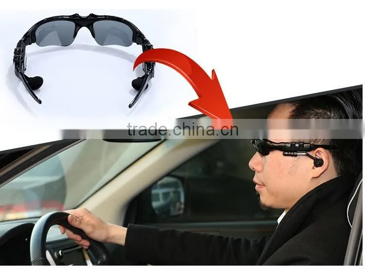 2016 New Wireless bluetooth polarized sunglasses Stereo Music Phone Call Headset for Music BT103