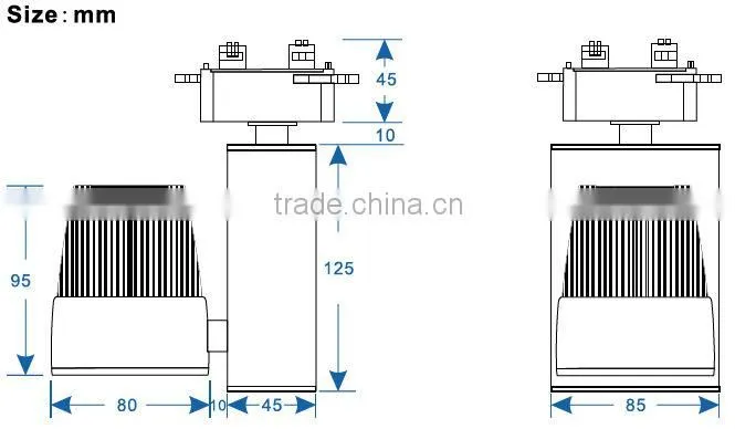 Quality first Dimmable 10W COB LED Track light