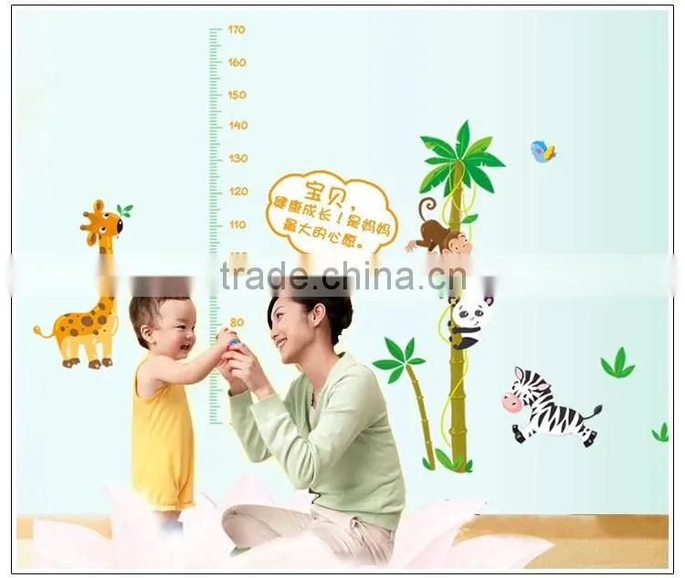 Height Chart Monkey Tree Removable Wall Sticker Decal Vinyl Kid Nursery Baby Decor