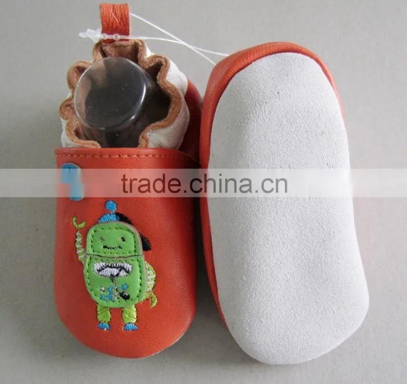 2016 new girl boy kids sheep leather baby shoes soft sole