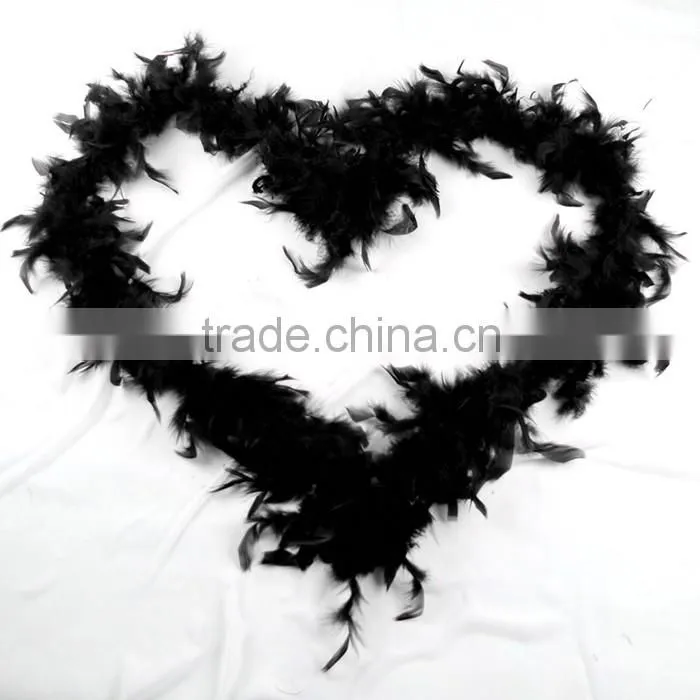Pink colour Feather boa wholesale , cheap turkey feather boa for carnival decoration