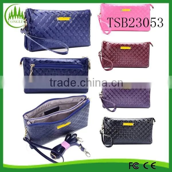 New Women Party Club Evening Leather Handbag Purse messenger Bag Crocodile Clutch