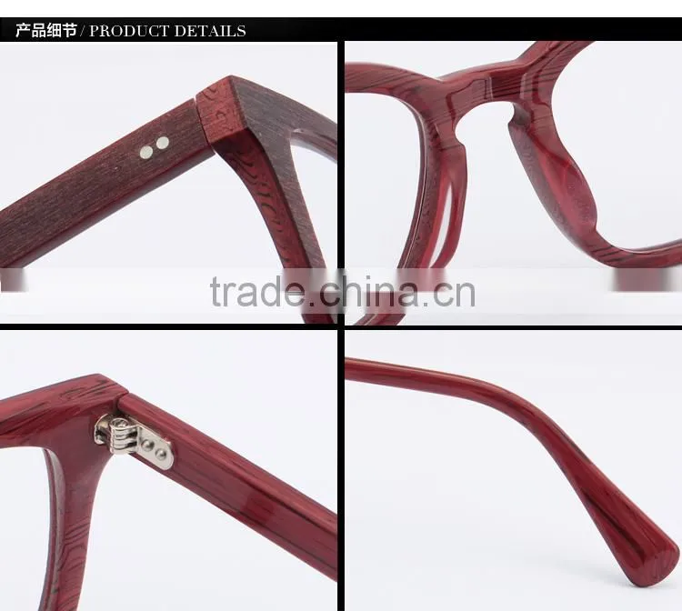 Custom Acetate Wood Eyewear Glasses Eyeglasses Spectacle Frames
