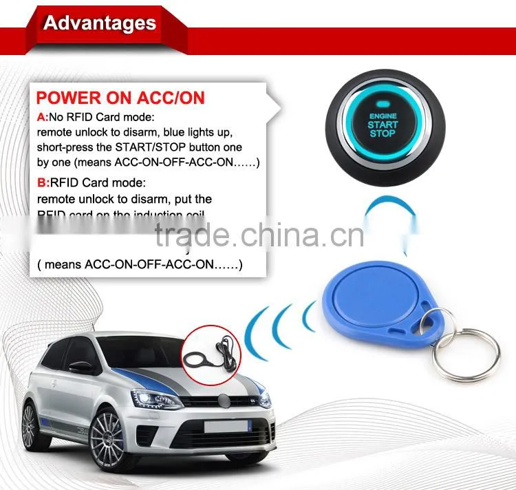 Universal pke car alarm system made in China