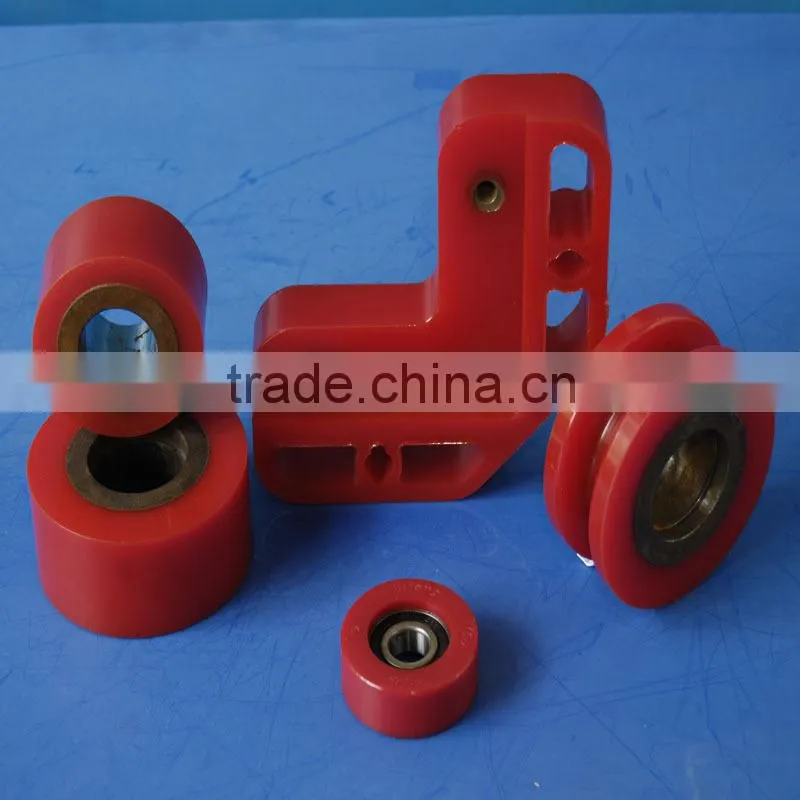 Manufacture custom made 65-90A polyurethane coater pu cable pulling rollers